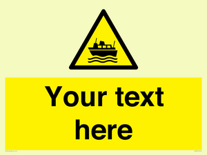 Custom warning ferries crossing vessels